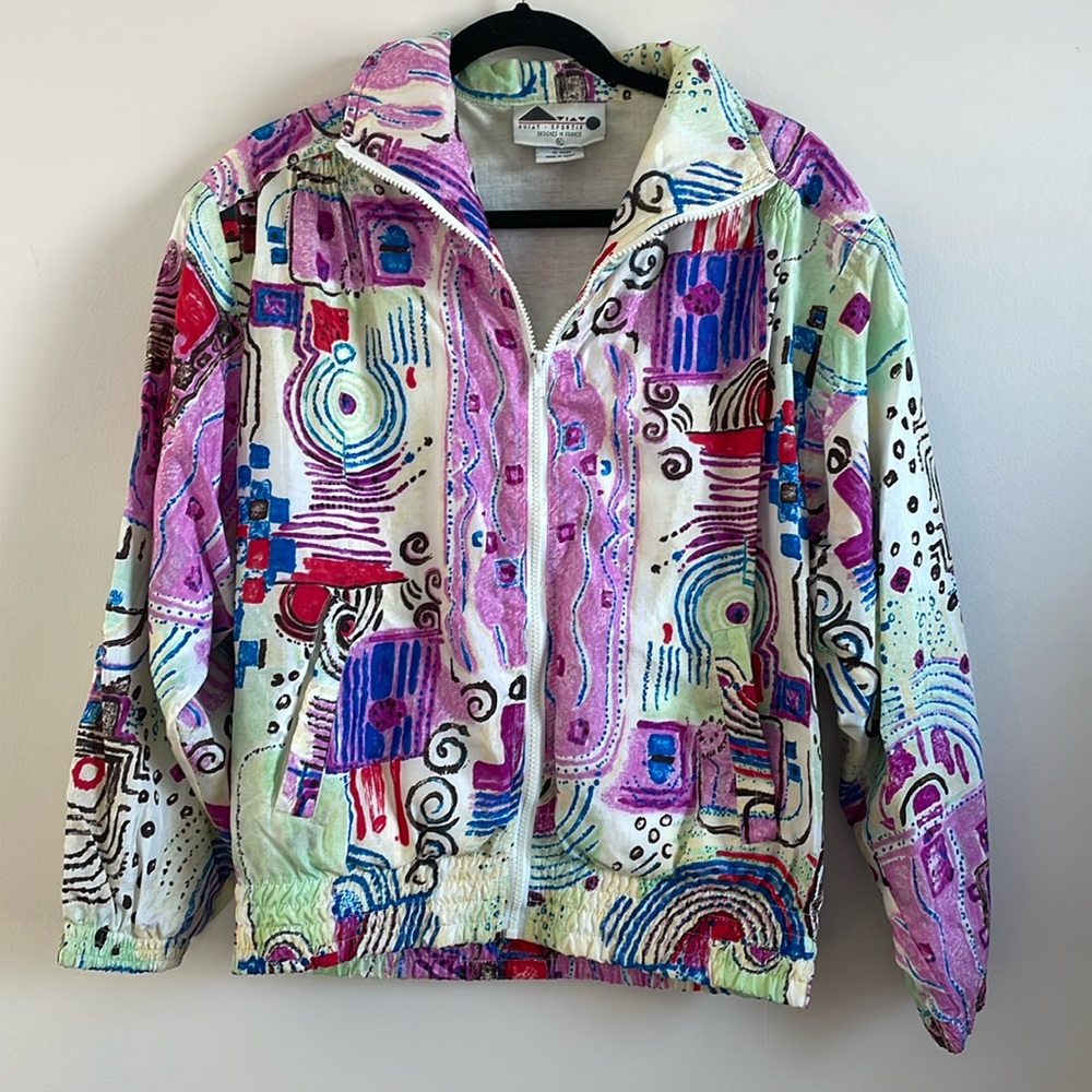 Vintage 80's Windbreaker/ Aviat Sportif - Size PL